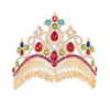 F-1117 Exquisite Bridal Colorful Crystal Tiaras Crown Women Headband Wedding Hair Accessories