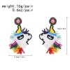 E-6637 Handmade Women Beads Earrings Colorful Statement Drop Earrings