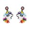 E-6637 Handmade Women Beads Earrings Colorful Statement Drop Earrings