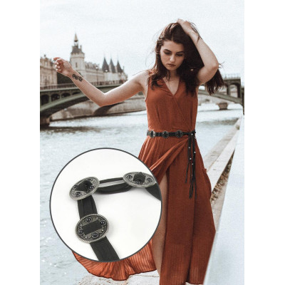 N-8193 European and American Fashion Black Brown Belt Women's Travel Party Jewelry Gifts
