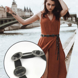 N-8193 European and American Fashion Black Brown Belt Women's Travel Party Jewelry Gifts