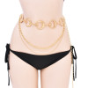 N-8194 Vintage Women Body Chains Moon Tassel Bohemian Ethnic Waist Chains