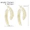 E-6639 Alloy Leaves Women Drop Earrings Statement Baroque Earrings
