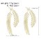 E-6639 Alloy Leaves Women Drop Earrings Statement Baroque Earrings