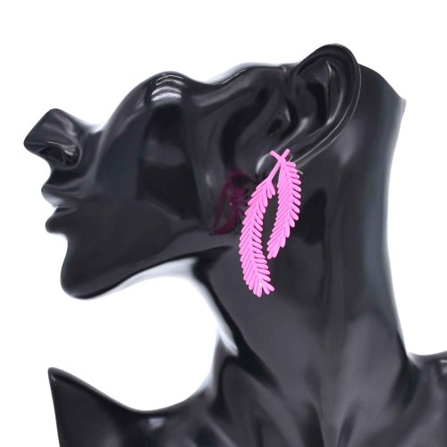 E-6639 Alloy Leaves Women Drop Earrings Statement Baroque Earrings