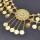 N-8201 New Gold Coins Tassel Waist Chain Body Jewelry Hollow Drop Crystal Belts for Women