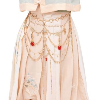F-1120 Exquisite Bohemian Style Metal Zircon Tassel Hair Ornaments Party Wedding Women's Jewelry