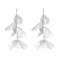 E-6642 Alloy Hollow Petal Long Earrings for Women