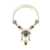 N-8207 Boho Vintage Gold Necklaces Delicate Pattern Beads Earrings and Forehead Pendants Chains Women Girls Gifts