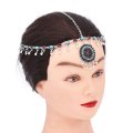 F-1124 Ethnic Colorful Red Green Crystal Acrylic Beads Women Hair Accessories