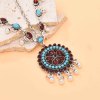 F-1124 Ethnic Colorful Red Green Crystal Acrylic Beads Women Hair Accessories