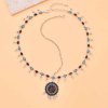 F-1124 Ethnic Colorful Red Green Crystal Acrylic Beads Women Hair Accessories