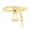 N-8209 Golden Coin Tassel Women Body Chains Bohemian Ethnic Waist Chains