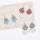 E-6644 New Bohemian Style Leaf Tassel Bead Pendant Earrings Women's Beach Party Jewelry Gifts