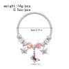 B-1281 Random Color Women Butterfly Bracelets Alloy Pendant Ethnic Charms Bracelets