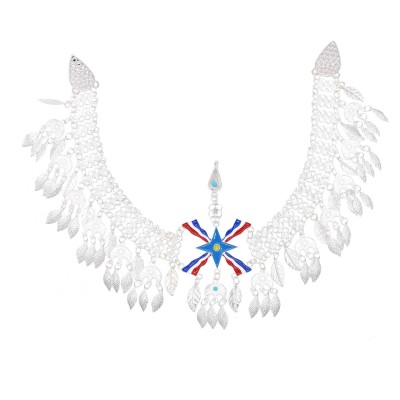 N-8214 Colorful Star Flag Leaf Tassel Headwear Waist Chain Pendant Accessories