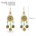 N-8210 New Turquoise Coin Women Drop Earrings Vintage Bohemian Ethnic Statement Earrings