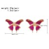 E-6648 Cute Butterlfy Women Stud Earrings Alloy Sequin Elegant Party Statement Earrings