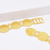 N-8216 Gold plated  Coin tassels Geometric Carved Flower Metal Waist Belly Chains Middle Eastern style