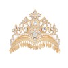 F-1117 Exquisite Bridal Colorful Crystal Tiaras Crown Women Headband Wedding Hair Accessories