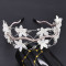 F-1129 New Women Wedding Headband Rhinestones Flower Leaf Bride Hair Jewelry