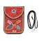 N-8220 New Butterfly pattern Turquoise Rice Beads Short Hand Bag Purse Cosmetic Bag for Women Girls party Accessories