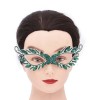 N-8222 Green Black Red White Crystal Eye Mask Sexy Ball Mask