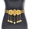 N-8225 Golden Women Body Jewelry Coin Tassel Bohemian Ethnic Waist Chains