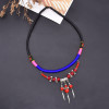 N-8229 Bohemian Handmade Women Hair Jewelry Bead Tassel Pendant Headband