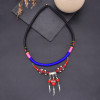 N-8229 Bohemian Handmade Women Hair Jewelry Bead Tassel Pendant Headband