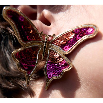 E-6648 Cute Butterlfy Women Stud Earrings Alloy Sequin Elegant Party Statement Earrings