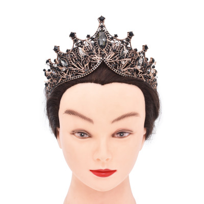 Baroque Retro Bridal Tiaras Crown Hollowed Women Headband Wedding Hair Accessories
