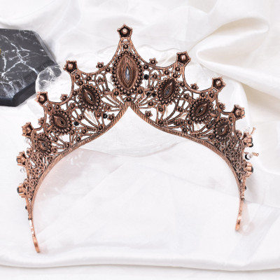 F-1132 Baroque Retro Bridal Tiaras Crown Hollowed Women Headband Wedding Hair Accessories