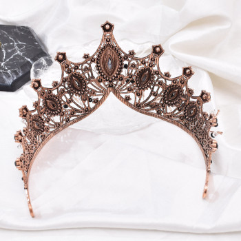F-1132 Baroque Retro Bridal Tiaras Crown Hollowed Women Headband Wedding Hair Accessories