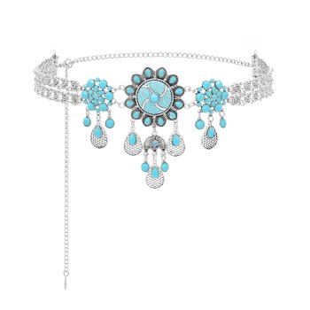 N-8231 Vintage Women Body Jewelry Pendant Bohemian Ethnic Waist Chains