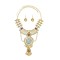 N-8235 Retro Gold Coins Pendant Necklace Earrings Jewelry Sets