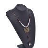 N-8236 Butterfly Pendant Women Necklace Ethnic Vintage Beads Charms Necklace