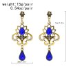 E-6658 Rhinestones Women Drop Earrings Pendant Bohemian Ethnic Charms Earrings