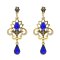 E-6658 Rhinestones Women Drop Earrings Pendant Bohemian Ethnic Charms Earrings