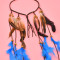 F-1133 Women's ethnic style feather tassel beaded headwear