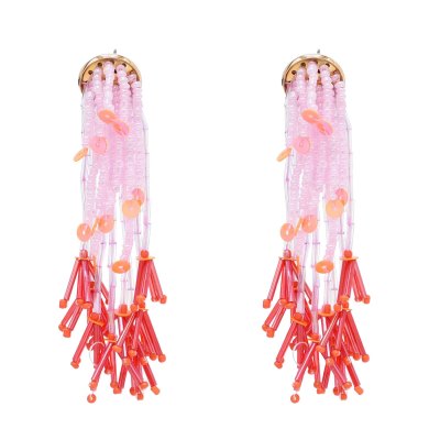 E-6660 Handmade Beads Tassel Women Earrings Elegant Party Charms Drop Earrings