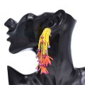 E-6660 Handmade Beads Tassel Women Earrings Elegant Party Charms Drop Earrings