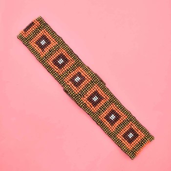 N-8241 Fashion Acrylic Beads Women Belly Belt Wood Interface