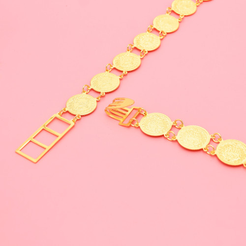 N-8242 New Customized Bohemian Style Gold Coin Tassel Women's Luxurious Waist Chain