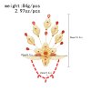 F-1135 Golden Peacock Women Hair Jewelry Ethnic Thailand Wedding Party Headband