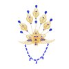F-1135 Golden Peacock Women Hair Jewelry Ethnic Thailand Wedding Party Headband