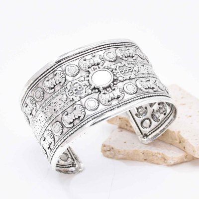 B-1287 Vintage Golden Silver Color Alloy Bracelet for Women Men Gift Party