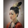 F-1135 Golden Peacock Women Hair Jewelry Ethnic Thailand Wedding Party Headband