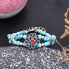 B-1290 Hot selling new ethnic style colorful beaded women's bracelet
