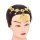 F-1136 Pendant Women Hair Jewelry Coin Tassel Rhinestones Golden Hairbands